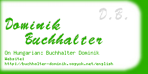 dominik buchhalter business card